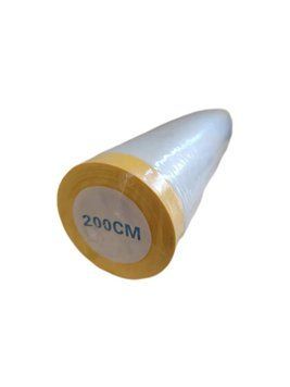 Плівка за х исна з малярською стрічкою 2м * 16мм/20м 2209814951 фото