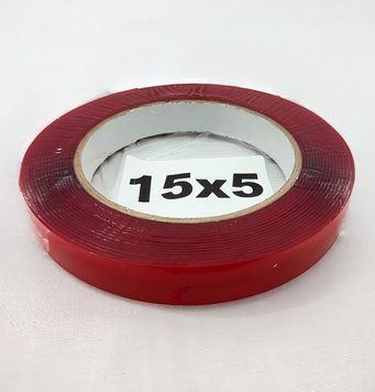 Двосторонній акриловий скотч на ПЕТ основі 15мм * 5м фото